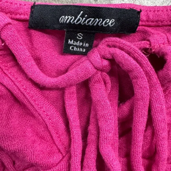 Ambiance Fuchsia Camisole Top - Picture 2 of 6